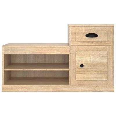 Schoenenkast 100x42x60 cm bewerkt hout sonoma eikenkleurig