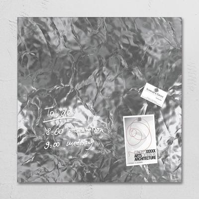 Sigel SI-GL264 Glasmagneetbord Artverum 480x480x15mm Zilver Sigel SI-GL264 Glasmagneetbord Artverum 480x480x15mm Zilver