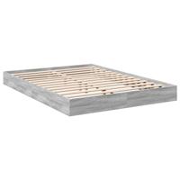 Bedframe bewerkt hout grijs sonoma eikenkleurig 140x200 cm - thumbnail