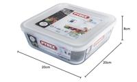 Pyrex Schaal met deksel 2L 20x22cm - thumbnail