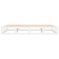 Bedframe massief hout wit 120x200 cm - thumbnail