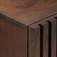 Dressoir 60x34x75 cm massief mangohout bruin - thumbnail