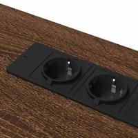 Bureau bruin eikenkleur 100 x 50 x 86.5 cm Bewerkt hout - thumbnail