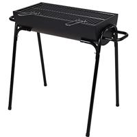 Houtskoolbarbecue - half cilinder - thumbnail