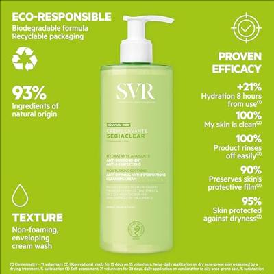 SVR Sebiaclear Reinigingscrème 400ml