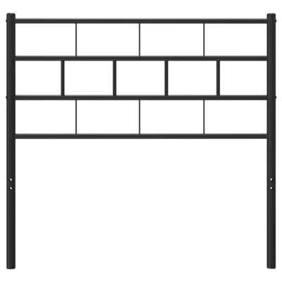 Hoofdbord 80 cm metaal zwart