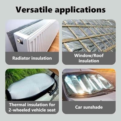 VidaXL Radiatorfolie zilver 10 x 0,6 m polyetheen