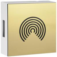 Grothe 46025 Gong 80 dBA Wit, Messing - thumbnail