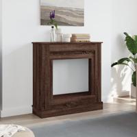 Haardombouw 90x30x90 cm bewerkt hout bruin eikenkleurig - thumbnail