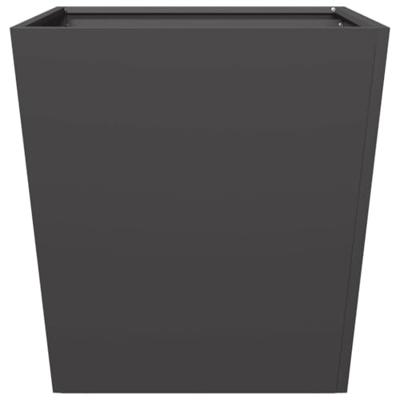 VidaXL Plantenbak 50x50x50 cm staal zwart