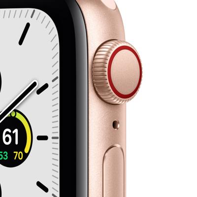 Apple Horloge SE GPS, 40mm Zilver Aluminium Case met Witte Sport Band - Regular (Refurbished)