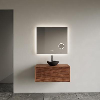 Onderkast Gliss Design Joa Walnut 80 CM Incl. Topplaat