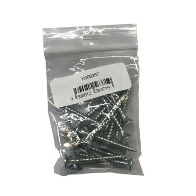 Set stalen schroeven verzinkt rond ø 0,45 cm en lengte 4 cm - 16 stuks