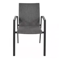 Fardau Negro Stapelstoel aluminium antraciete tuinstoel - thumbnail