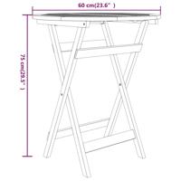 3-delige Tuinset massief teakhout - thumbnail