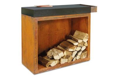 OFYR Butcher Block Storage 90 Corten - Ceramic Dark Grey