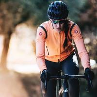 Castelli Perfetto RoS 2 lange mouw fietsjack oranje dames S - thumbnail