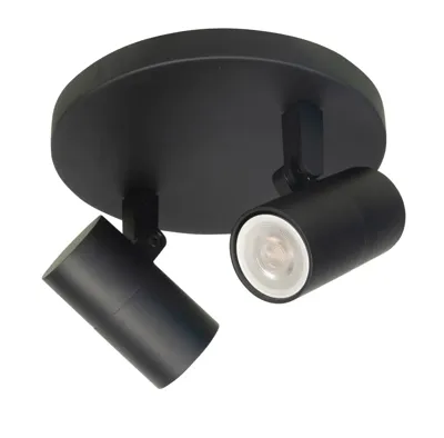 Highlight Spot Picollo 2 lichts Ø 15 cm incl mini GU10 zwart Highlight Spot Picollo 2 lichts Ø 15 cm incl mini GU10 zwart