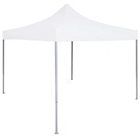 VidaXL Partytent professioneel inklapbaar 2x2 m staal wit - thumbnail