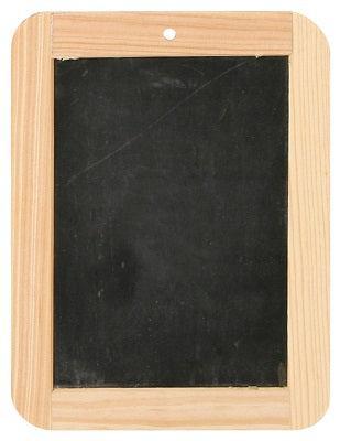 Krijtbordje met houten rand 14,5x19 cm