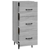 Dressoir 34,5x34x90 cm bewerkt hout grijs sonoma eikenkleurig - thumbnail