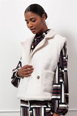 Nikita teddy 2way gilet - off white - 13200