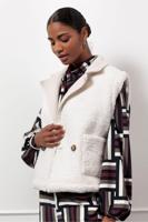 Studio Anneloes Nikita Teddy 2way Gilet 13200 Gilets 1100 Off White - thumbnail