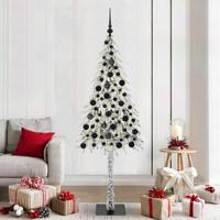 VidaXL Kerstboom met 300 led met standaard wit 180 cm pe en staal - thumbnail
