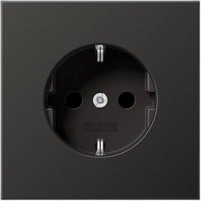 Jung AL1520AN Wandcontactdoos met randaarde Inzetstuk 1-voudig Antraciet 1 stuk(s)