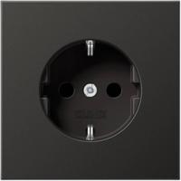 Jung AL1520AN Wandcontactdoos met randaarde Inzetstuk 1-voudig Antraciet 1 stuk(s) - thumbnail