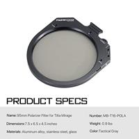 Tilta MB-T16-POLA 95mm Polarizer Filter for Mirage - thumbnail