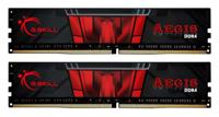 G.Skill Aegis Werkgeheugenset voor PC DDR4 32 GB 2 x 16 GB Non-ECC 3200 MHz 288-pins DIMM CL16-18-18-38 F4-3200C16D-32GIS - thumbnail