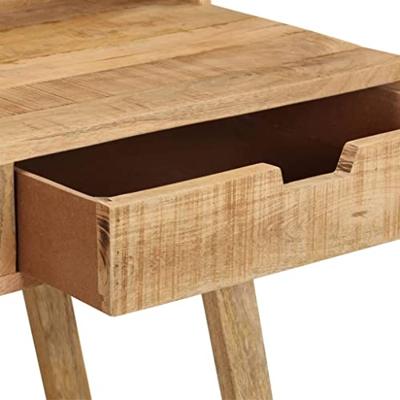 VidaXL Bureau 100x45x90 cm massief ruw mangohout