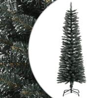 Kunstkerstboom met standaard smal 150 cm PVC groen - thumbnail