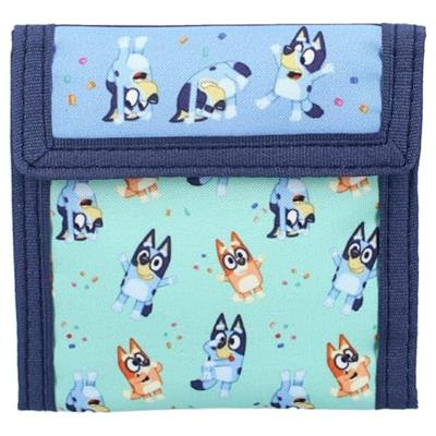 Bluey Wallet Black Bluey Best Friends Fun