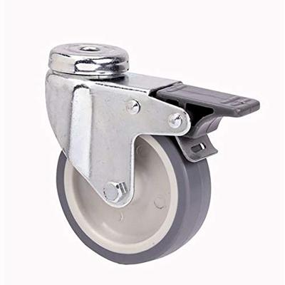 Rueda Ruedas Alex Grijs Rubber Poliamix Ø6 cm 50 kg draaibaar