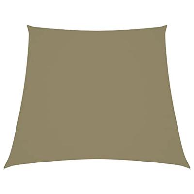 VidaXL Zonnezeil trapezium 2/4x3 m oxford stof beige