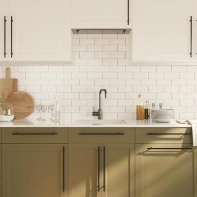 VidaXL Handvatten 10 st 320 mm roestvrij staal zwart