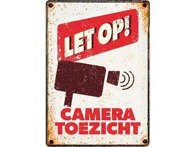 PLENTY GIFTS WAAKBORD BLIK CAMERATOEZICHT 21X15 CM PLENTY GIFTS WAAKBORD BLIK CAMERATOEZICHT 21X15 CM