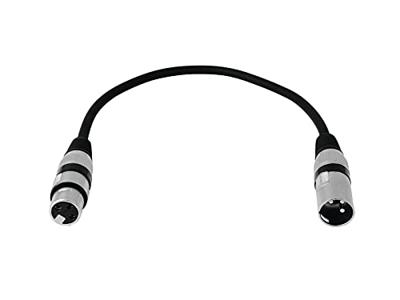 OMNITRONIC XLR Cable 3-pin 0.2m bk - thumbnail