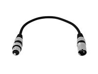 Omnitronic 3022075B XLR Verbindingskabel [1x XLR-stekker 3-polig - 1x XLR-bus 3-polig] 0.20 m Zwart - thumbnail