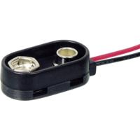 Beltrona 9V-I-Clip-S Batterijclip Aantal cellen: 1 9V (blok) Drukknopaansluiting (l x b x h) 26 x 13 x 8 mm - thumbnail