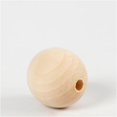 Creativ Company Houten kraal, d 30 mm, gatgrootte 5 mm, 4 stuk/ 1 doos