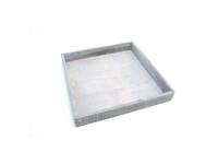 Dienblad Firmiana 20x20x4cm grijs - thumbnail
