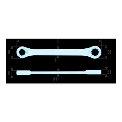 Facom ratelsleutels e-torx e6xe8 - 464TX.6X8 Facom ratelsleutels e-torx e6xe8 - 464TX.6X8