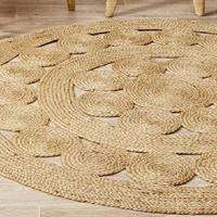 Tapijt DKD Home Decor Tropisch Jute (200 x 200 x 200 cm) - thumbnail