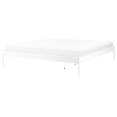 Beliani - VAURS - Tweepersoonsbed - Wit - 180 x 200 cm - Staal Beliani - VAURS - Tweepersoonsbed - Wit - 180 x 200 cm - Staal