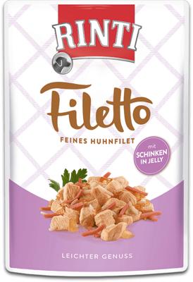 RINTI Filetto Chicken fillet with ham - natvoer voor honden - 100g