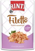 RINTI Filetto Chicken fillet with ham - natvoer voor honden - 100g - thumbnail