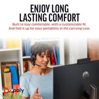 HP Poly Blackwire C5210 On Ear headset Kabel Mono Zwart Noise Cancelling Headset, Volumeregeling, Microfoon uitschakelbaar (mute) Computer - thumbnail